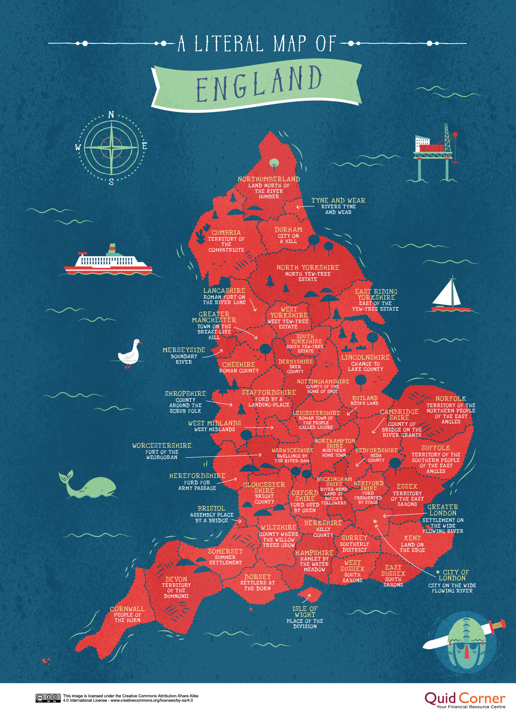 Map of England