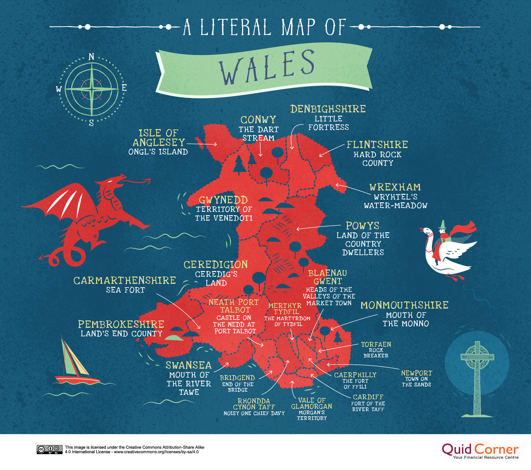 Map of Wales