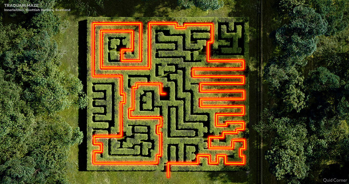 Traquair Maze Solved