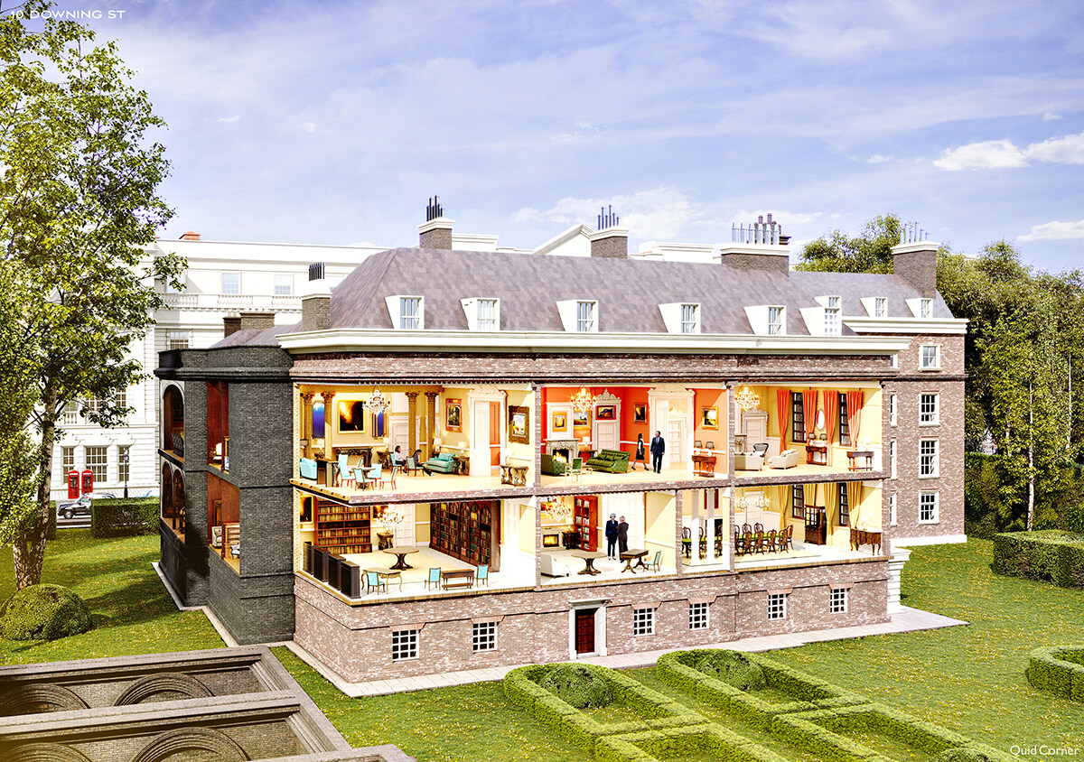 10 Downing Street - Cutaway View