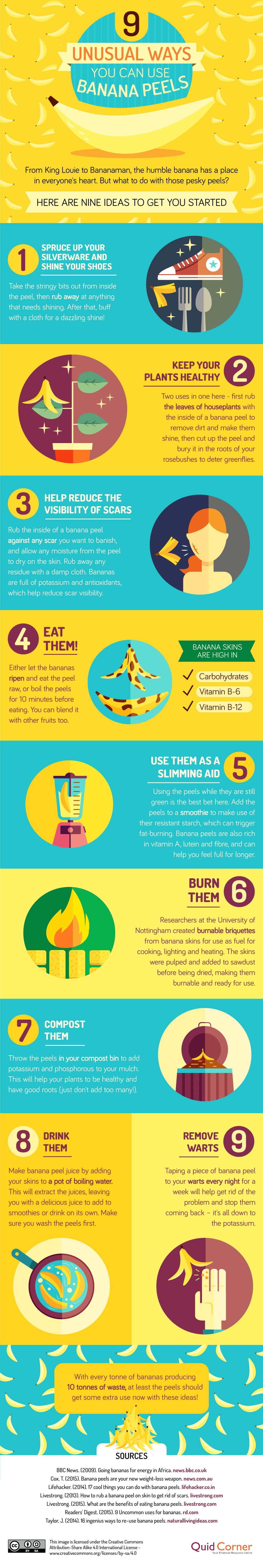 Unusual ways you can use Banana Peels [Infographic] | ecogreenlove
